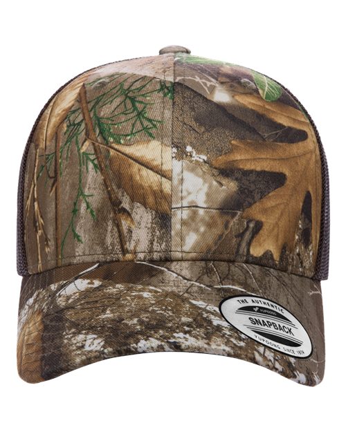 Retro Mesh Back Trucker Hat, Mid Profile Blank Snapback Cap, Plain Unprinted Hat