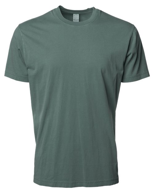 Pigment Dyed Classic Short Sleeve T Shirt, Vintage Washed Blank Plain Tee
