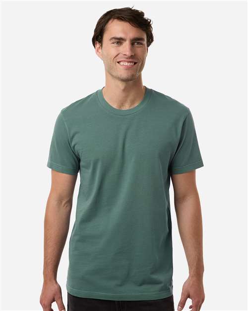 Pigment Dyed Classic Short Sleeve T Shirt, Vintage Washed Blank Plain Tee