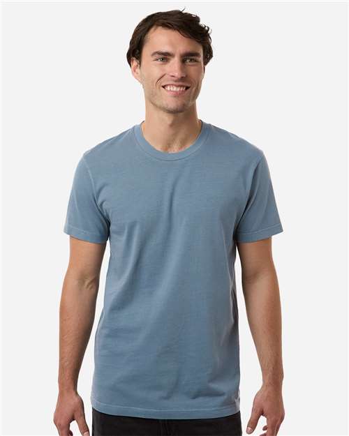 Pigment Dyed Classic Short Sleeve T Shirt, Vintage Washed Blank Plain Tee
