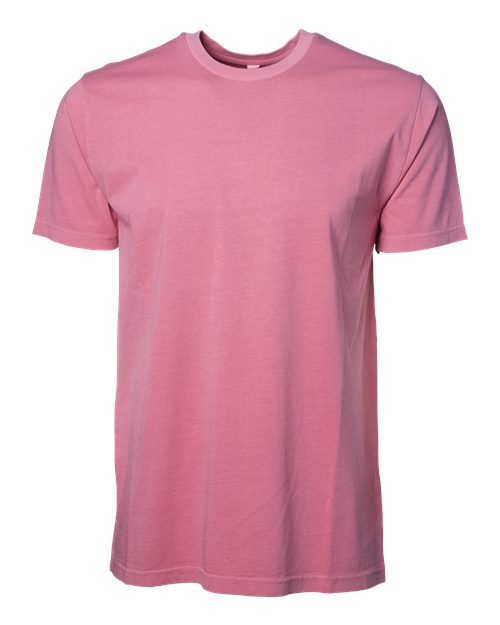 Pigment Dyed Classic Short Sleeve T Shirt, Vintage Washed Blank Plain Tee
