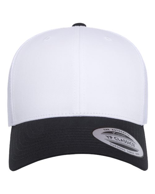 Retro Mesh Back Trucker Hat, Mid Profile Blank Snapback Cap, Plain Unprinted Hat