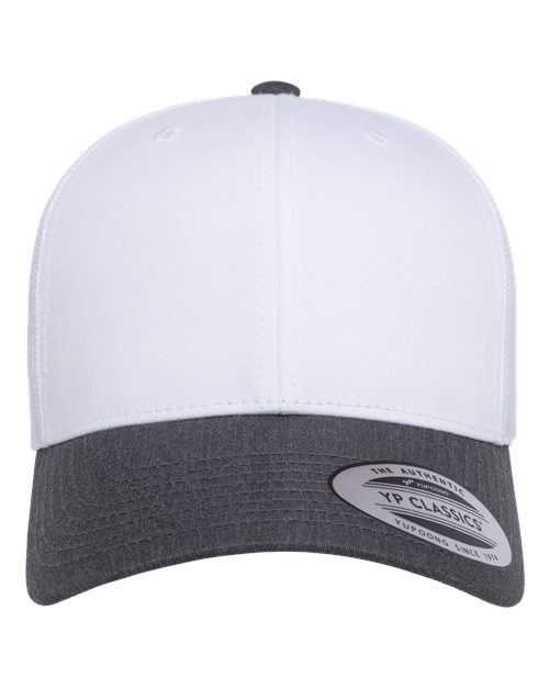 Retro Mesh Back Trucker Hat, Mid Profile Blank Snapback Cap, Plain Unprinted Hat