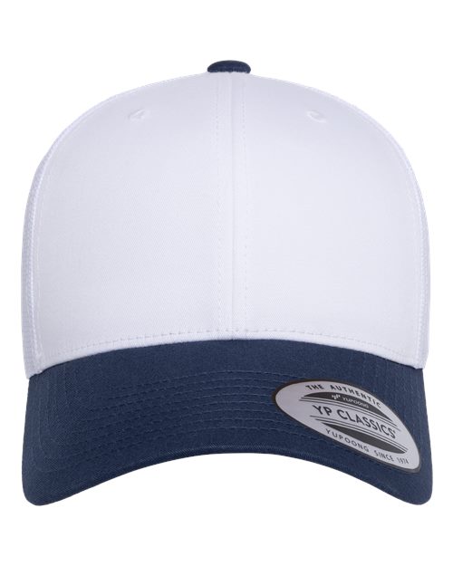Retro Mesh Back Trucker Hat, Mid Profile Blank Snapback Cap, Plain Unprinted Hat