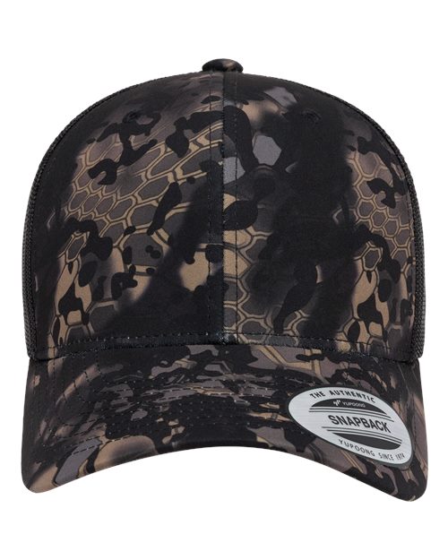 Retro Mesh Back Trucker Hat, Mid Profile Blank Snapback Cap, Plain Unprinted Hat