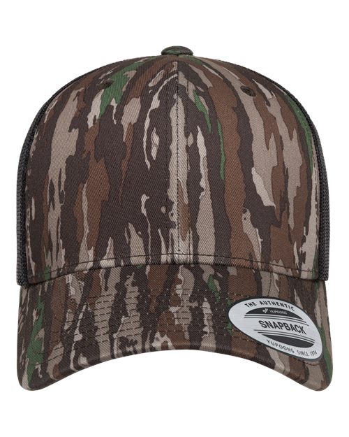 Retro Mesh Back Trucker Hat, Mid Profile Blank Snapback Cap, Plain Unprinted Hat