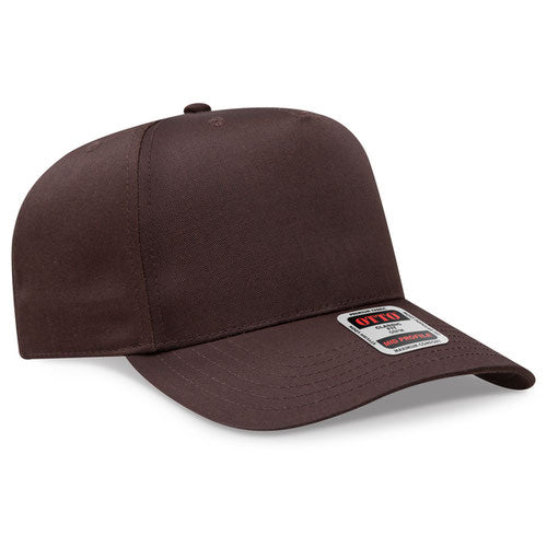 Mid Profile 5 Panel Baseball Cap, Blank Plain Snapback Hat, Unstructured Unprinted Cap