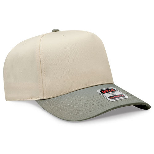 Mid Profile 5 Panel Baseball Cap, Blank Plain Snapback Hat, Unstructured Unprinted Cap