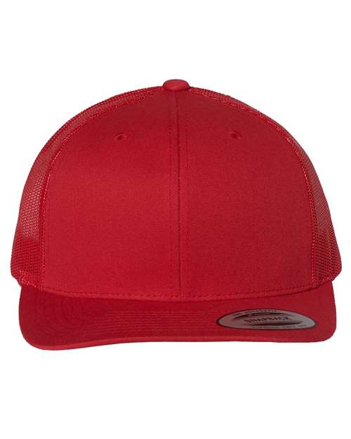 Retro Mesh Back Trucker Hat, Mid Profile Blank Snapback Cap, Plain Unprinted Hat