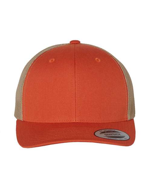Retro Mesh Back Trucker Hat, Mid Profile Blank Snapback Cap, Plain Unprinted Hat