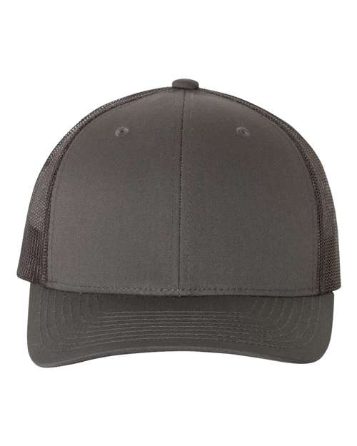 Retro Mesh Back Trucker Hat, Mid Profile Blank Snapback Cap, Plain Unprinted Hat