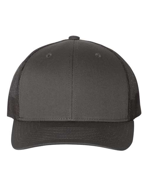 Retro Mesh Back Trucker Hat, Mid Profile Blank Snapback Cap, Plain Unprinted Hat