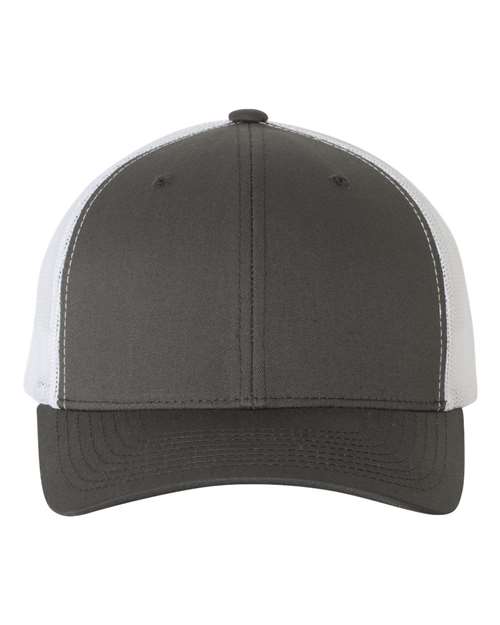Retro Mesh Back Trucker Hat, Mid Profile Blank Snapback Cap, Plain Unprinted Hat