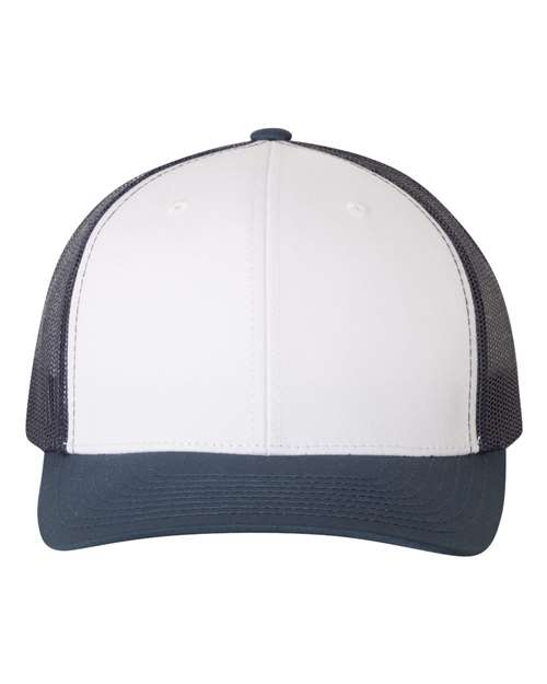 Retro Mesh Back Trucker Hat, Mid Profile Blank Snapback Cap, Plain Unprinted Hat