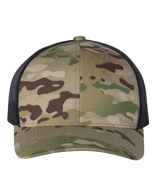 Retro Mesh Back Trucker Hat, Mid Profile Blank Snapback Cap, Plain Unprinted Hat