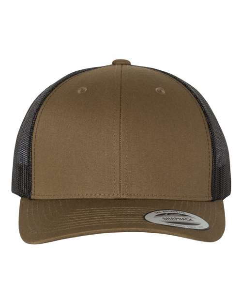Retro Mesh Back Trucker Hat, Mid Profile Blank Snapback Cap, Plain Unprinted Hat