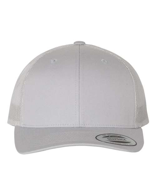 Retro Mesh Back Trucker Hat, Mid Profile Blank Snapback Cap, Plain Unprinted Hat