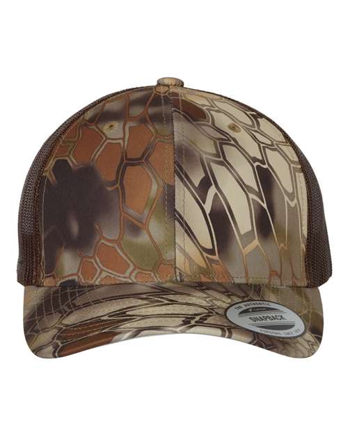 Retro Mesh Back Trucker Hat, Mid Profile Blank Snapback Cap, Plain Unprinted Hat
