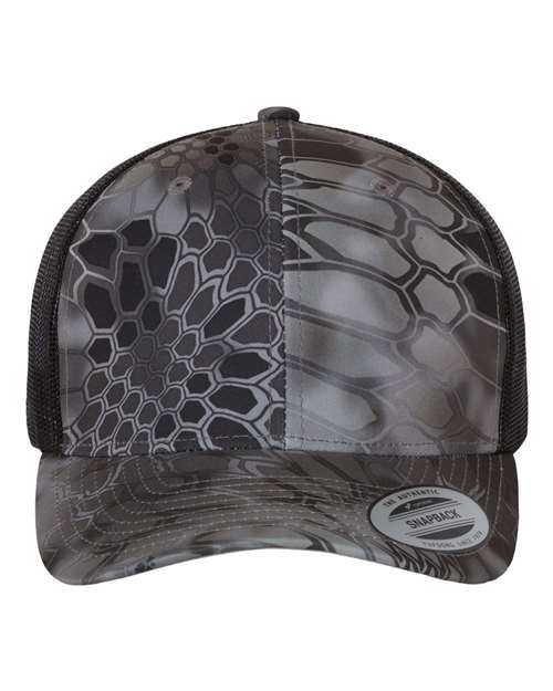 Retro Mesh Back Trucker Hat, Mid Profile Blank Snapback Cap, Plain Unprinted Hat