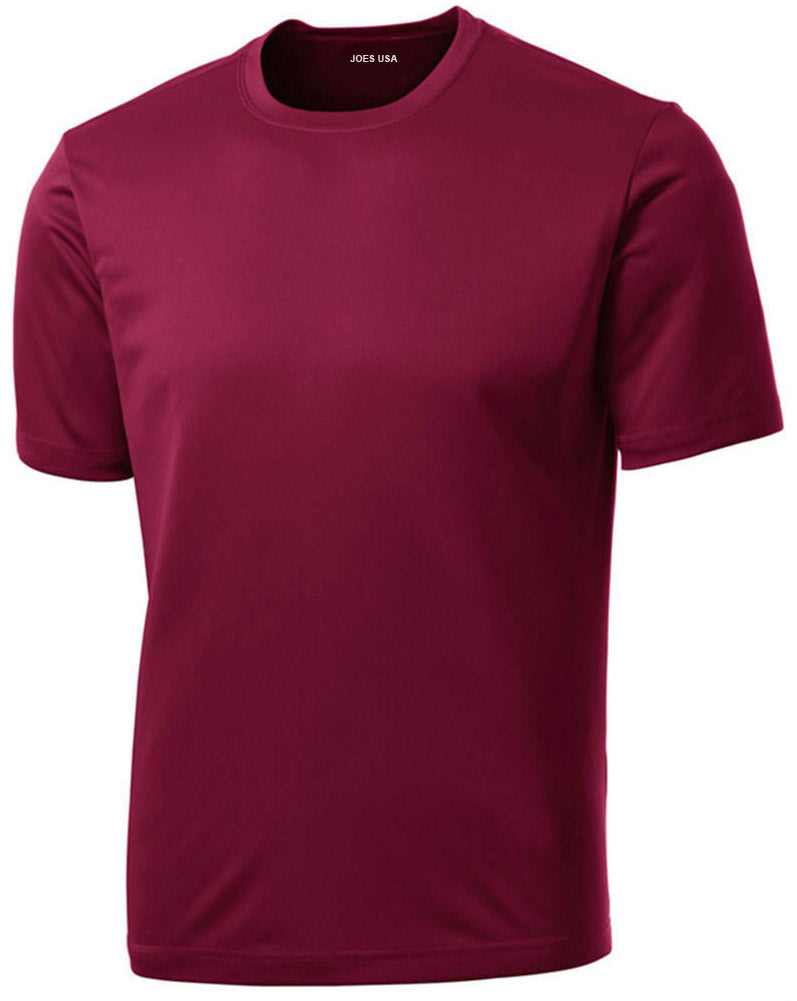 Men’s Athletic Performance Training T-Shirt, Lightweight Breathable Blank Sport Tee
