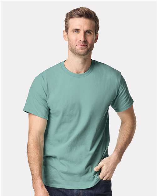 6.1oz Heavy Cotton Short Sleeve T Shirt, Blank Plain Tee, Unisex Classic Fit
