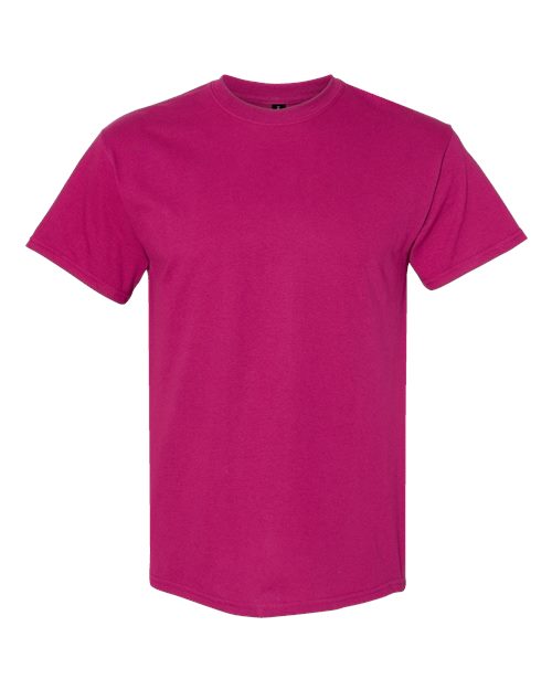 6.1oz Heavy Cotton Short Sleeve T Shirt, Blank Plain Tee, Unisex Classic Fit