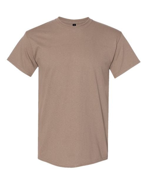 6.1oz Heavy Cotton Short Sleeve T Shirt, Blank Plain Tee, Unisex Classic Fit
