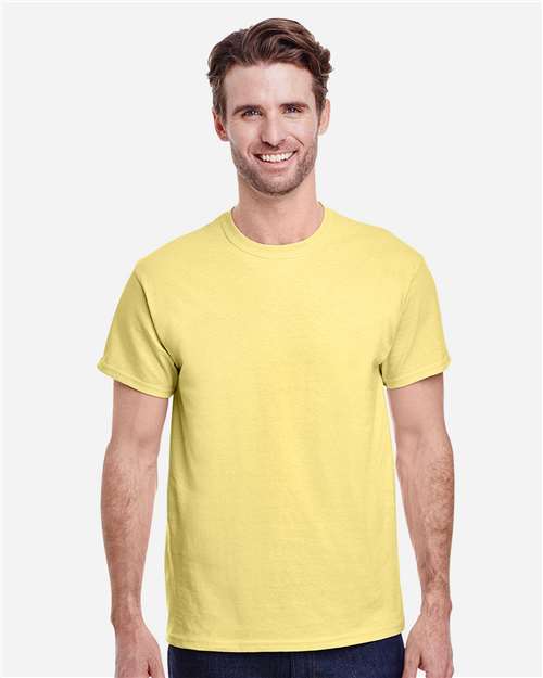6.1oz Heavy Cotton Short Sleeve T Shirt, Blank Plain Tee, Unisex Classic Fit