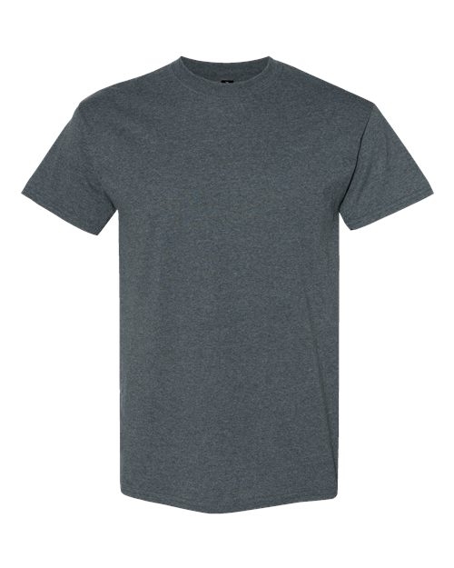 6.1oz Heavy Cotton Short Sleeve T Shirt, Blank Plain Tee, Unisex Classic Fit