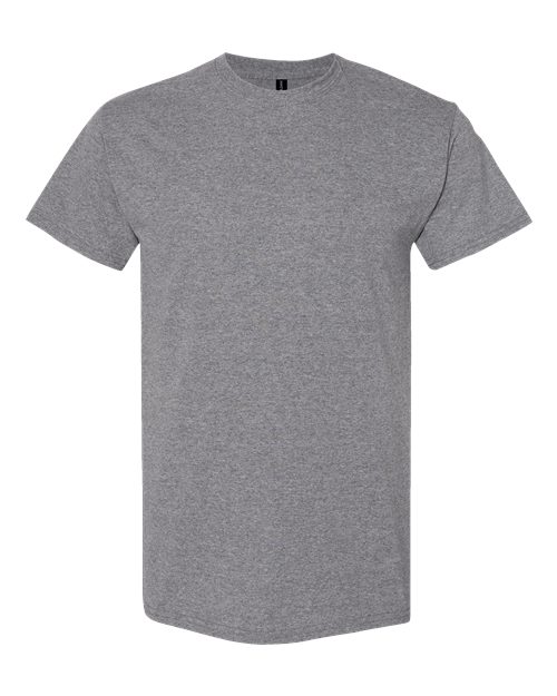 6.1oz Heavy Cotton Short Sleeve T Shirt, Blank Plain Tee, Unisex Classic Fit