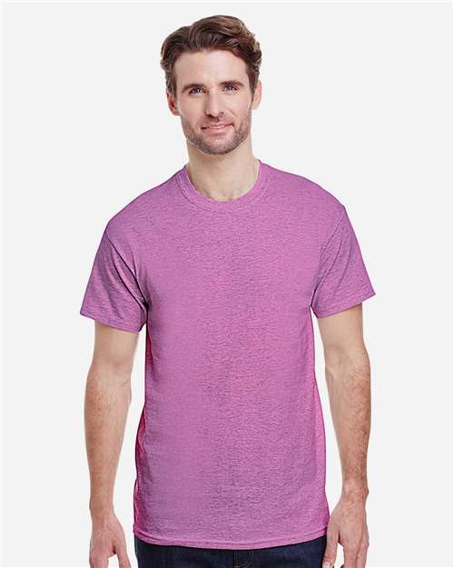 6.1oz Heavy Cotton Short Sleeve T Shirt, Blank Plain Tee, Unisex Classic Fit