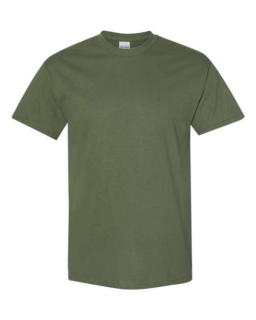 6.1oz Heavy Cotton Short Sleeve T Shirt, Blank Plain Tee, Unisex Classic Fit