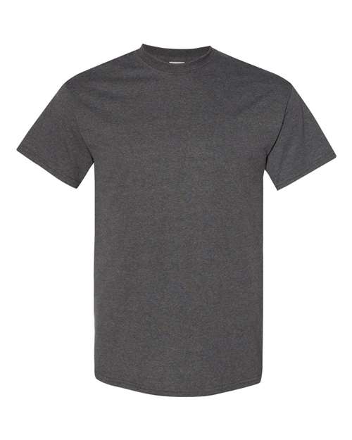 6.1oz Heavy Cotton Short Sleeve T Shirt, Blank Plain Tee, Unisex Classic Fit