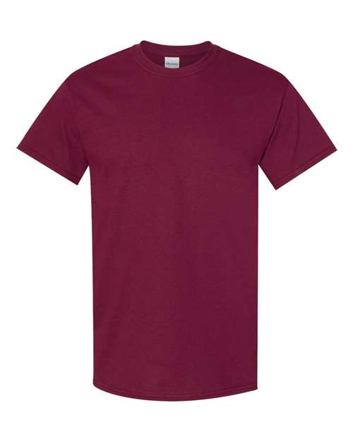 6.1oz Heavy Cotton Short Sleeve T Shirt, Blank Plain Tee, Unisex Classic Fit
