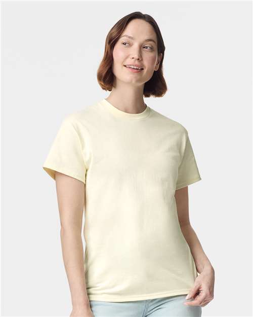 6.1oz Heavy Cotton Short Sleeve T Shirt, Blank Plain Tee, Unisex Classic Fit