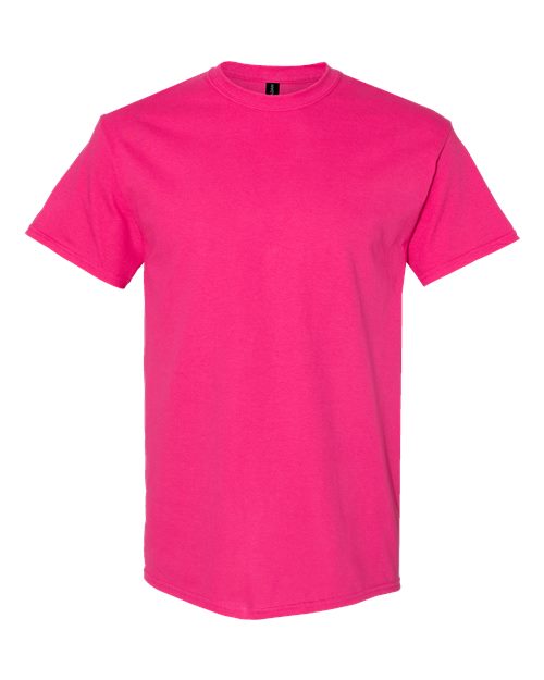 6.1oz Heavy Cotton Short Sleeve T Shirt, Blank Plain Tee, Unisex Classic Fit