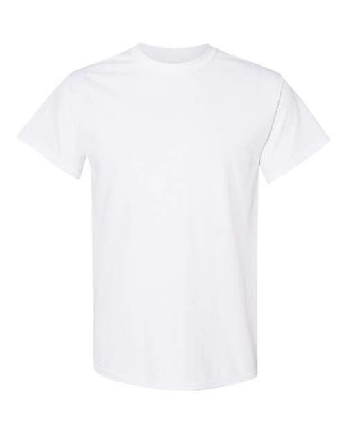 6.1oz Heavy Cotton Short Sleeve T Shirt, Blank Plain Tee, Unisex Classic Fit