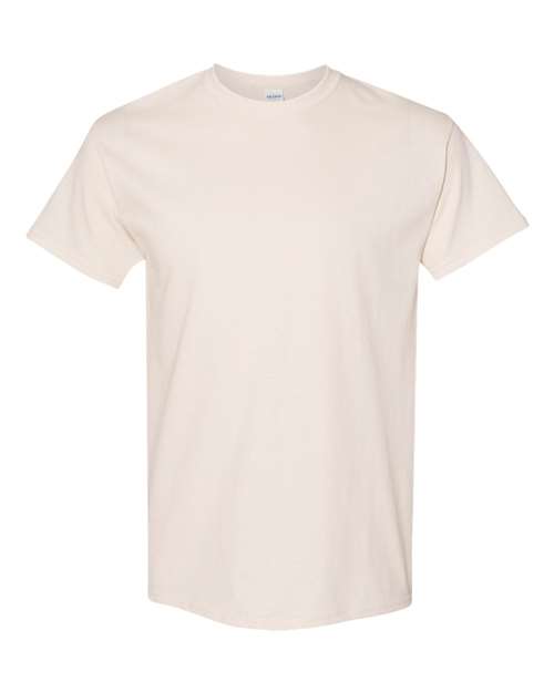 6.1oz Heavy Cotton Short Sleeve T Shirt, Blank Plain Tee, Unisex Classic Fit