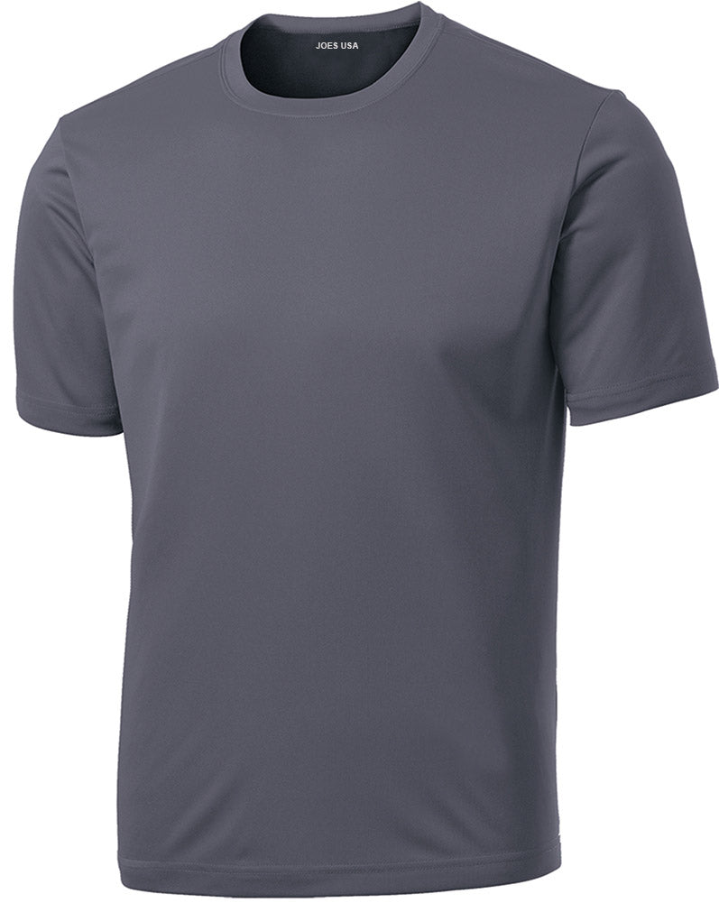 Men’s Athletic Performance Training T-Shirt, Lightweight Breathable Blank Sport Tee