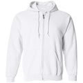 Men’s Full Zip Up Hooded Sweatshirt, Blank Unprinted Hoodie, Soft Casual Fleece Pullover