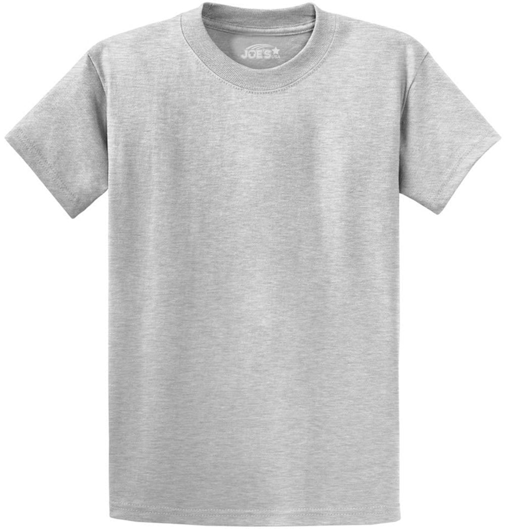 6.1oz 100% Heavy Cotton Men’s T-Shirt, Classic Fit Blank Plain Tee, Unprinted Casual Top