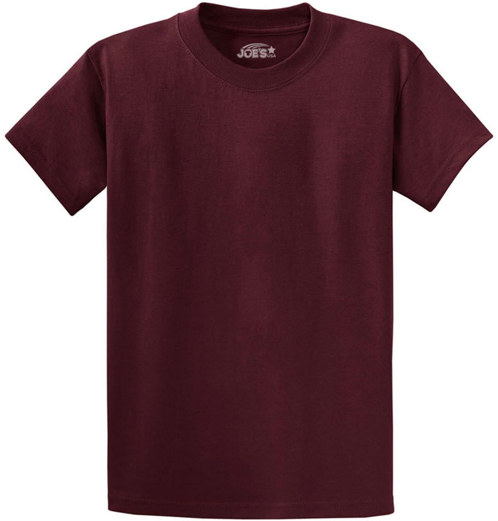 6.1oz 100% Heavy Cotton Men’s T-Shirt, Classic Fit Blank Plain Tee, Unprinted Casual Top