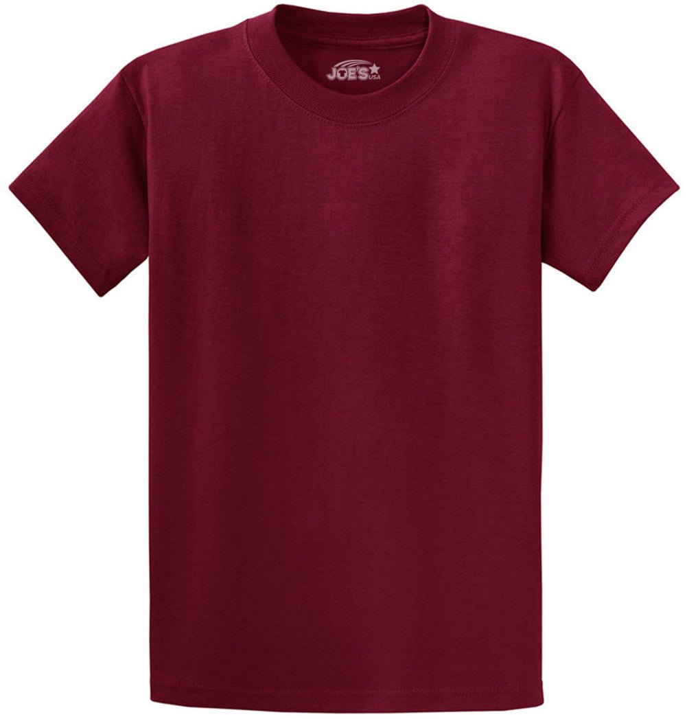 6.1oz 100% Heavy Cotton Men’s T-Shirt, Classic Fit Blank Plain Tee, Unprinted Casual Top
