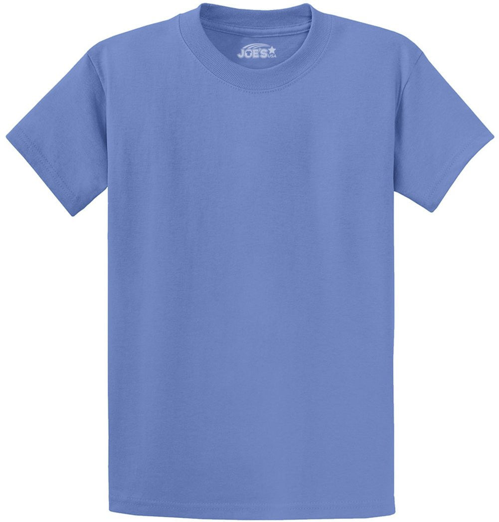 6.1oz 100% Heavy Cotton Men’s T-Shirt, Classic Fit Blank Plain Tee, Unprinted Casual Top