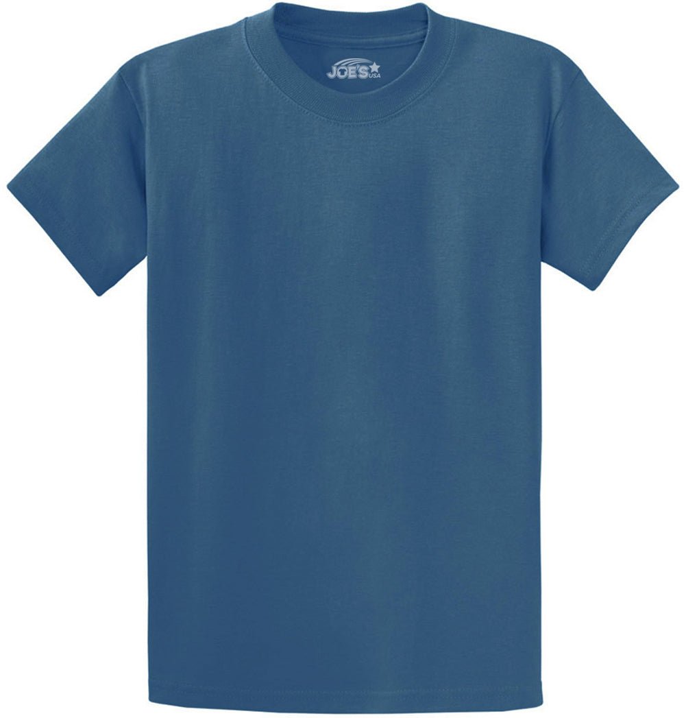 6.1oz 100% Heavy Cotton Men’s T-Shirt, Classic Fit Blank Plain Tee, Unprinted Casual Top