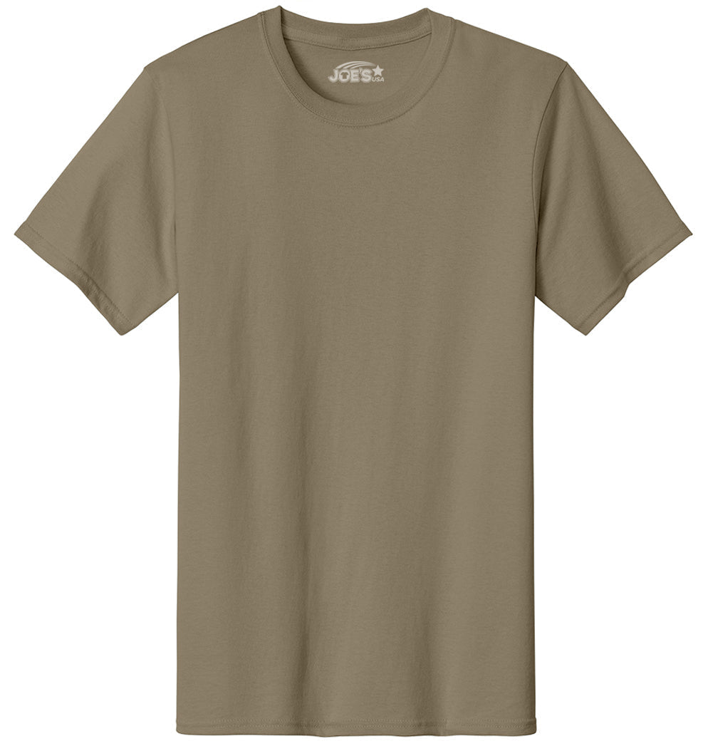 6.1oz 100% Heavy Cotton Men’s T-Shirt, Classic Fit Blank Plain Tee, Unprinted Casual Top
