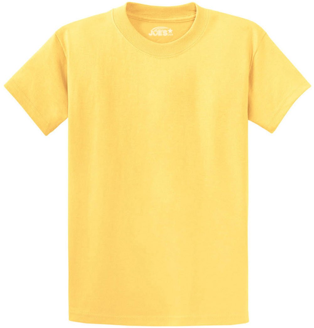 6.1oz 100% Heavy Cotton Men’s T-Shirt, Classic Fit Blank Plain Tee, Unprinted Casual Top