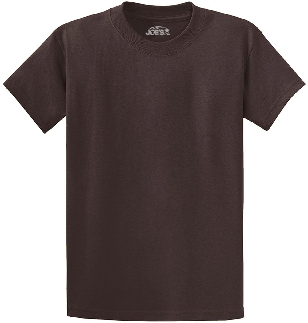 6.1oz 100% Heavy Cotton Men’s T-Shirt, Classic Fit Blank Plain Tee, Unprinted Casual Top