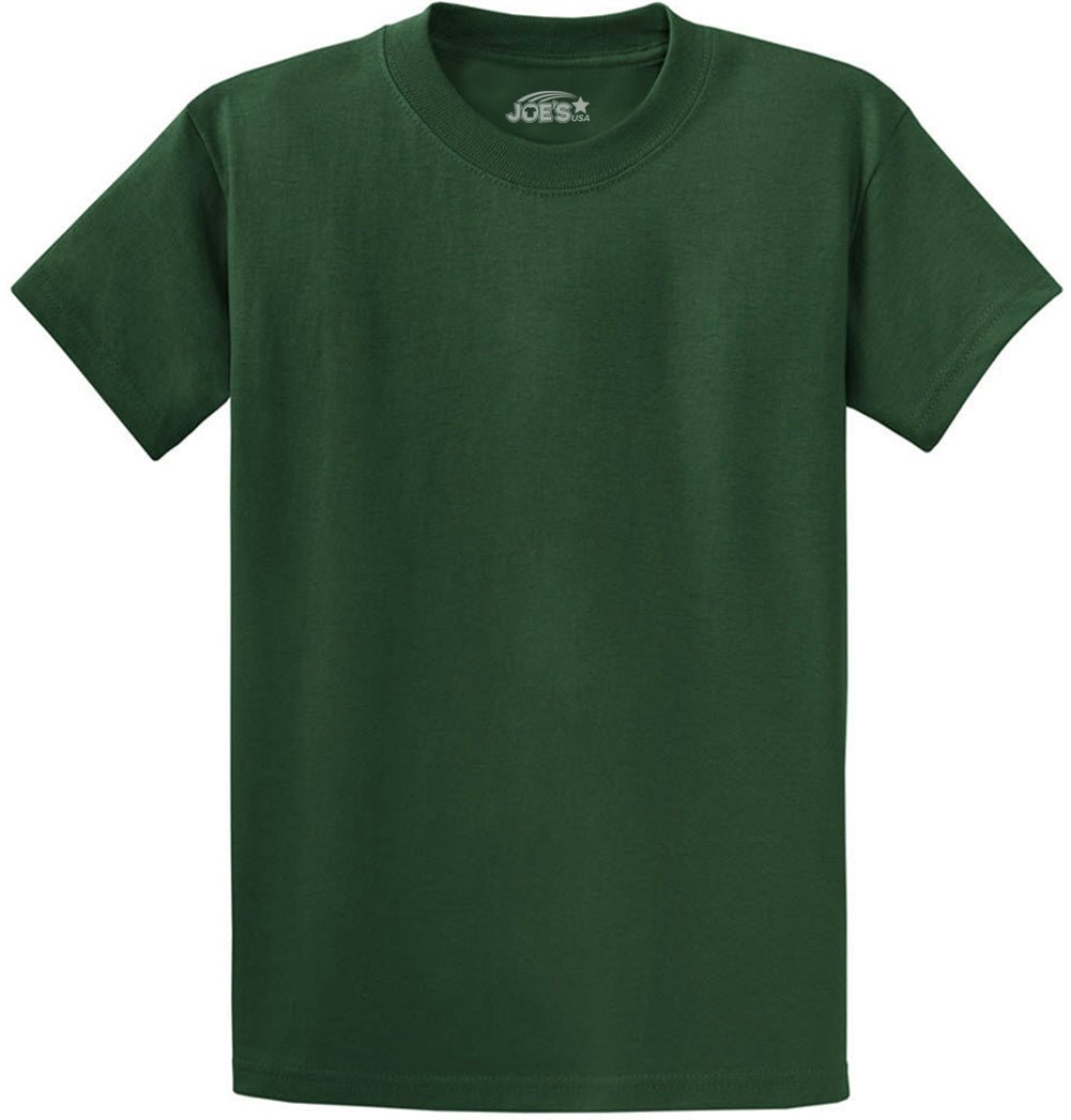 6.1oz 100% Heavy Cotton Men’s T-Shirt, Classic Fit Blank Plain Tee, Unprinted Casual Top