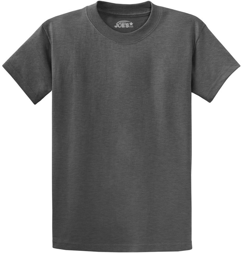 6.1oz 100% Heavy Cotton Men’s T-Shirt, Classic Fit Blank Plain Tee, Unprinted Casual Top